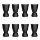 Conjunto com 8 Bancos | Banquetas Argo Preto