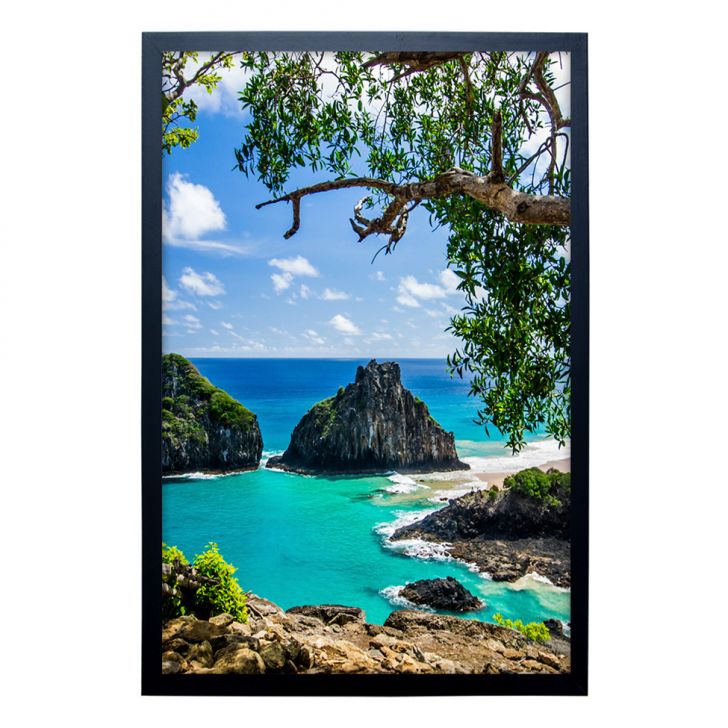 Quadro Natural Litoral II sem Vidro Colorido 50x70 cm