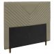 Cabeceira Cama Box Casal Viena 140cm Suede Bege - Desk Design