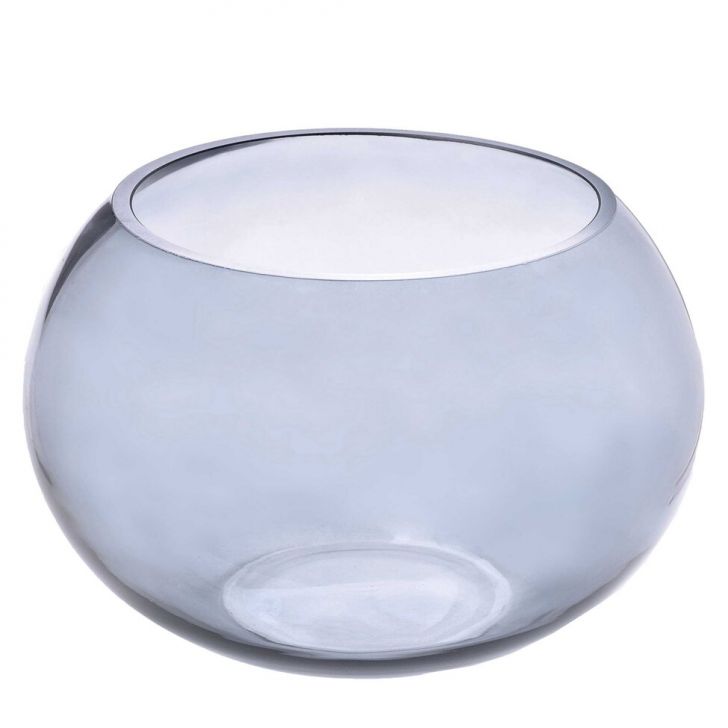 Vaso Decorativo Aquário Grafite 18 cm