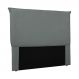 Cabeceira Decorativa Queen Size 1,60M Trento Veludo Cinza G63 - Gran Belo