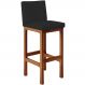 Banqueta Alta Para Cozinha Sala De Jantar Fixa Alya L02 Facto Preto - Lyam Decor