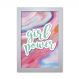 Pôster Decorativo Prolab Gift Girl Power Moldura Branca