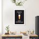 Quadro Frase Poupe Água Beba Cerveja 60x43 Caixa Branco