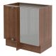 Balcão de Canto Madesa Lux 1 Porta - Rustic/Cinza