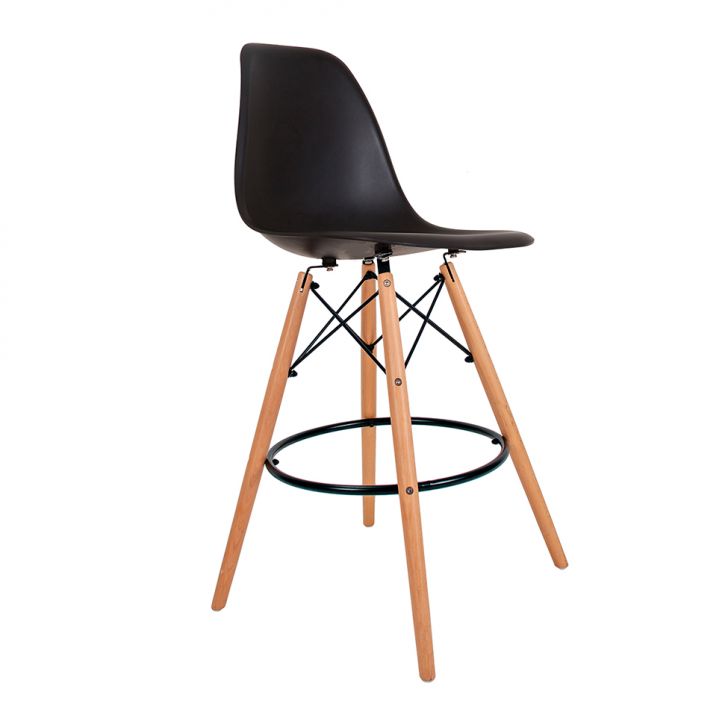 Banqueta Charles Eames Preta