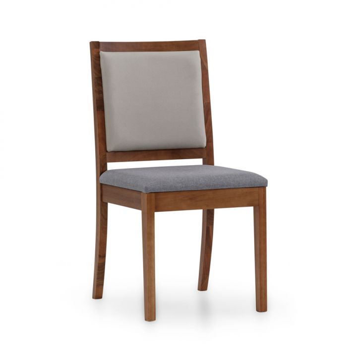 Cadeira Addison Linho Cinza e Bege