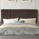 Painel Estofada Grécia 100CM Solteiro Suede Marrom - D A DECOR