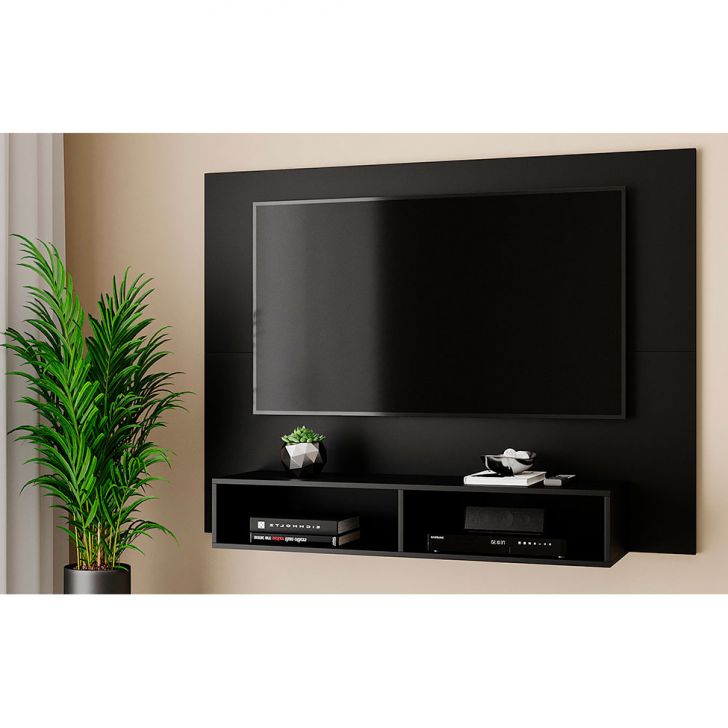 Painel para TV até 42 Polegadas Alice Preto 120 cm