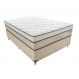 Cama Box Casal Aquarius com Colchão Casal Molas Ensacadas Bege e Branca