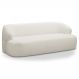 Sofá 3 Lugares Sala Orgânico 180cm Donk L08 Boucle Off White - Mpozenato