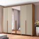 Roupeiro 6 Portas Potenza Cinamomo Off White com Espelho