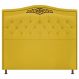 Cabeceira Estofada Yasmim 160 cm Queen Size Suede Amarelo - Amarena Móveis