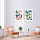 Quadro Bauhaus Colors 142x100 2-100x70 Filete Marfim