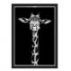 Quadro Caixa 33x43 cm (Com Led) Lojaria e Nerderia. girafa preto