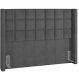 Cabeceira Cama Box Casal King 195 cm P05 Paris Linho Cinza Escuro - Lyam Decor