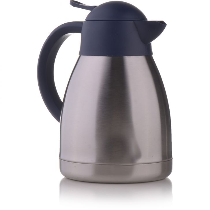 Garrafa De Aço Com Dupla Parede Bon Gourmet Inox E Preta 1,2 L