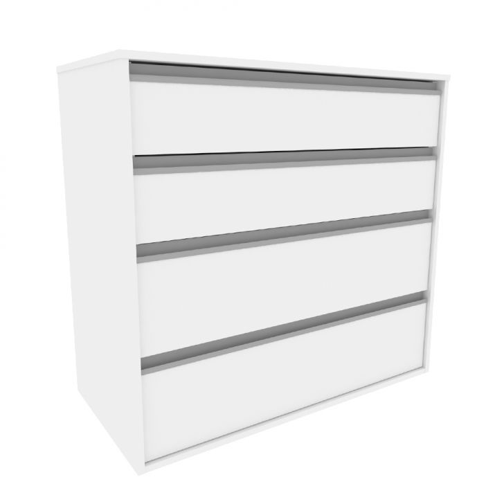 Cômoda Amora 4 Gavetas Branca