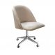 Cadeira de Escritório Gaia Giratória Com Rodízio - Veludo Capuccino