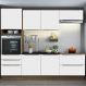 Cozinha Completa Madesa Lux com Armário e Balcão 6 Portas 5 Gavetas - Rustic/Branco Veludo