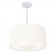 Pendente Cilíndrico Md-4243 Cúpula em Tecido 45x25cm Branco - Bivolt