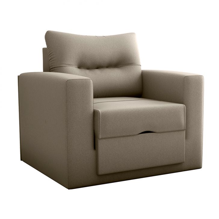 Sofá-cama Solteiro Marisol Suede Capuccino