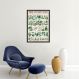 Quadro Vintage Botânica Flores e Plantas 100x70 Caixa Preto