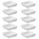 Kit 10 Molheira Para Shoyu 50ml Sushi Pote Porta Molho Japonês Coza Uno Branco