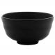 Kit 25 Potes Melamina para Restaurante Lyor Tóquio Preto 450ml Redondos Yakisoba