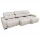 Sofá Sala de Estar Retrátil e Reclinável 5 Lugares Lisboa 290cm Couro Off White G58 - Gran Belo