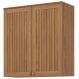Armario Aereo 2 Portas 80 cm MDP Requinte C632 Nature Henn