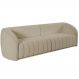 Sofá Living Decorativo 3 Lugares 252cm Meris M22 Bouclê Bege - Mpozenato