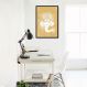 Quadro Deusa Ganesha Amarelo 60x43 Caixa Preto