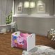 Caixa Baú Organizadora de Brinquedos infantil MDF Peppa Rosa