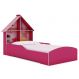 Cama Solteiro Casinha Pink - Gelius Moveis