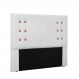 Cabeceira Gênova Para Cama Box Queen 160 cm Corino Branco - D'Rossi