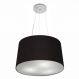 Pendente Cone Md-4153 Cúpula em Tecido 30-45x40cm Preto- Bivolt