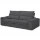 Sofá Retrátil Reclinável Para Sala de Estar Living 250cm Nápoles F04 Bouclê Grafite - Lyam Decor
