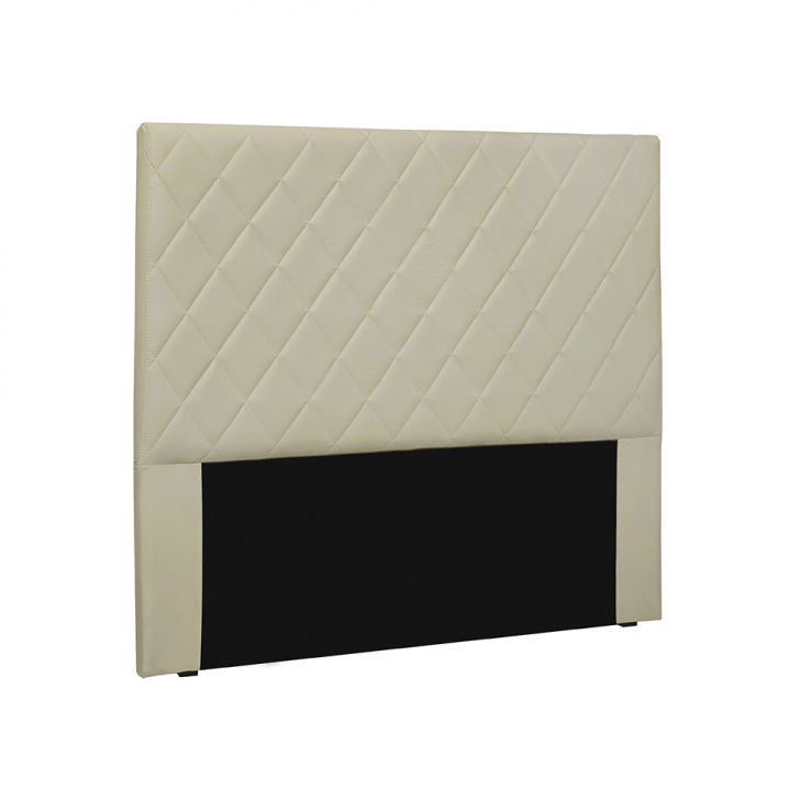 Cabeceira Solteiro Esmeralda Poliuretano Marfim