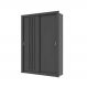 Guarda Roupa Solteiro 2 Portas Darvi Carraro Ripado Preto Touch