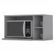 Armario Aereo Para Microondas MDF 80 cm Americana C557 Cinza Henn