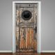 Adesivo para Porta Madeira Velha Seleiro-93X210Cm