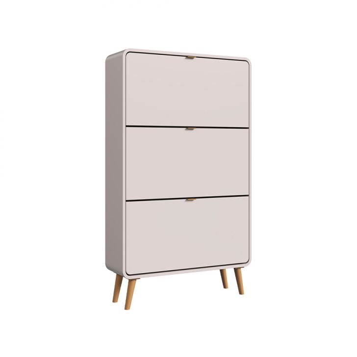 Sapateira Curve 3 Portas Bege Dunas