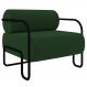 Poltrona Decorativa para Sala Industrial Kira Z08 Veludo Verde Musgo - Mpozenato