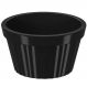 Ramequim de Plástico Preto Canelado 90ml Potinho Pequeno 7,3