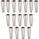 Kit 16 Pés de Metal 30 CM Hairpin Legs Mesa de Canto Rack e Puffs Bronze G41