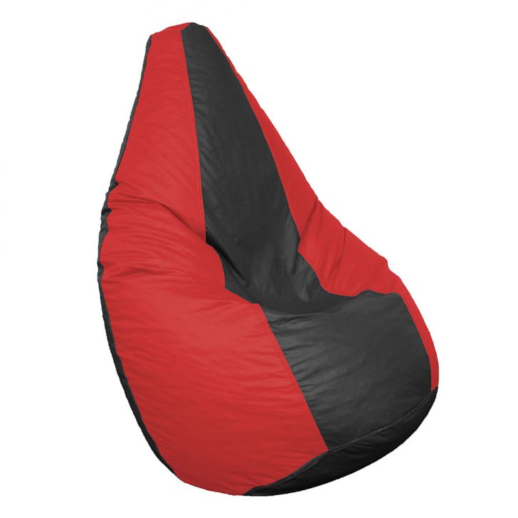Puff Perão Vermelho e Preto