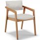 Cadeira Para Sala de Jantar Estar Living Giorgia L02 Bouclê Cru - Lyam Decor