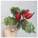 4 Ramos Pera Decoração De Natal Artificial 17cm