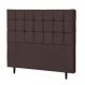 Cabeceira Casal King Parma 193cm Para Cama Box Suede Marrom - DS Estofados